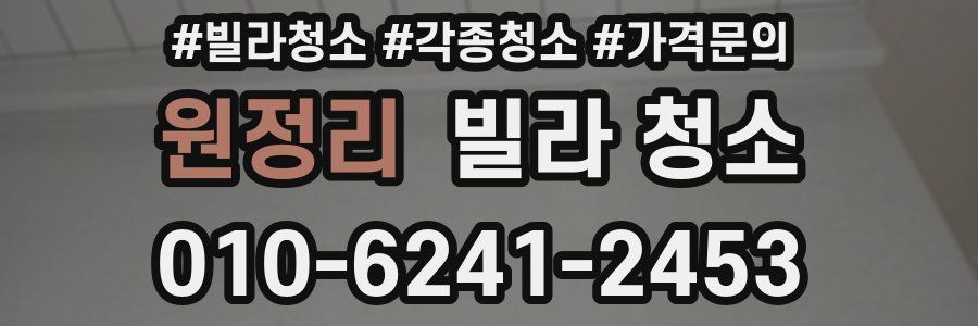 원정리 빌라 청소