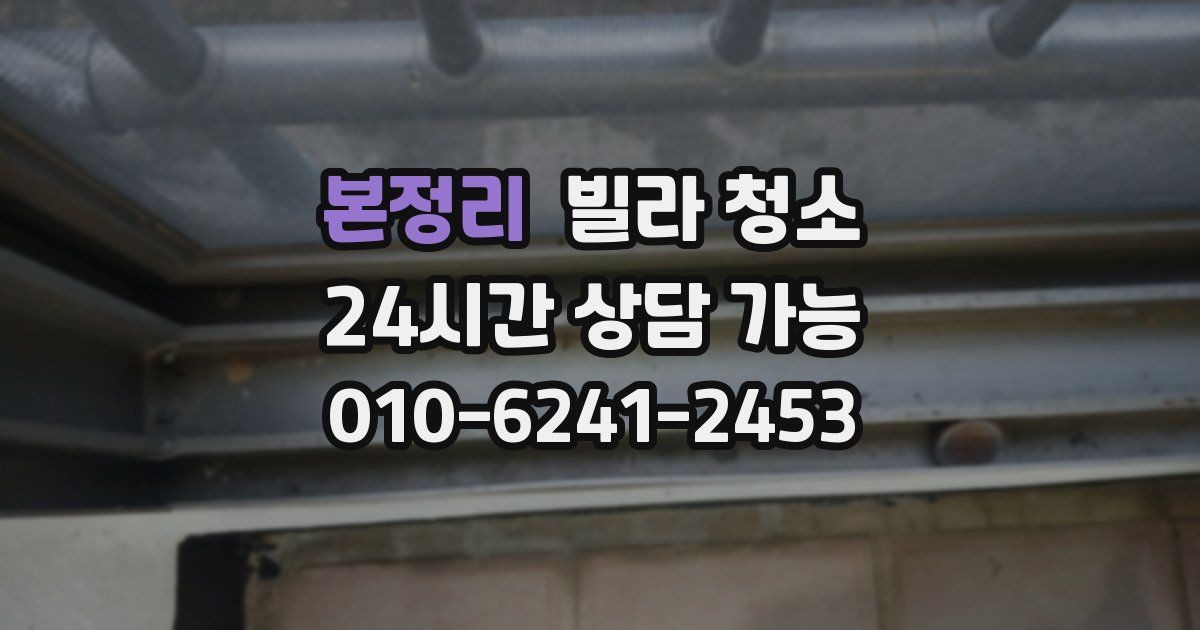 본정리 빌라 청소