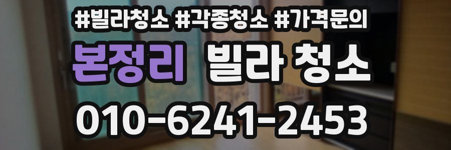 본정리 빌라 청소