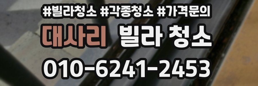 대사리 빌라 청소