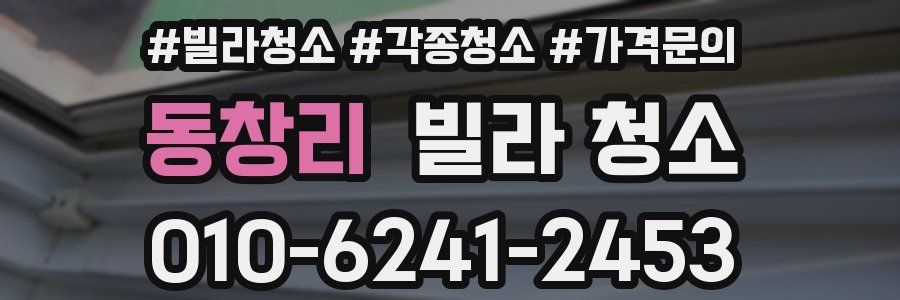 동창리 빌라 청소