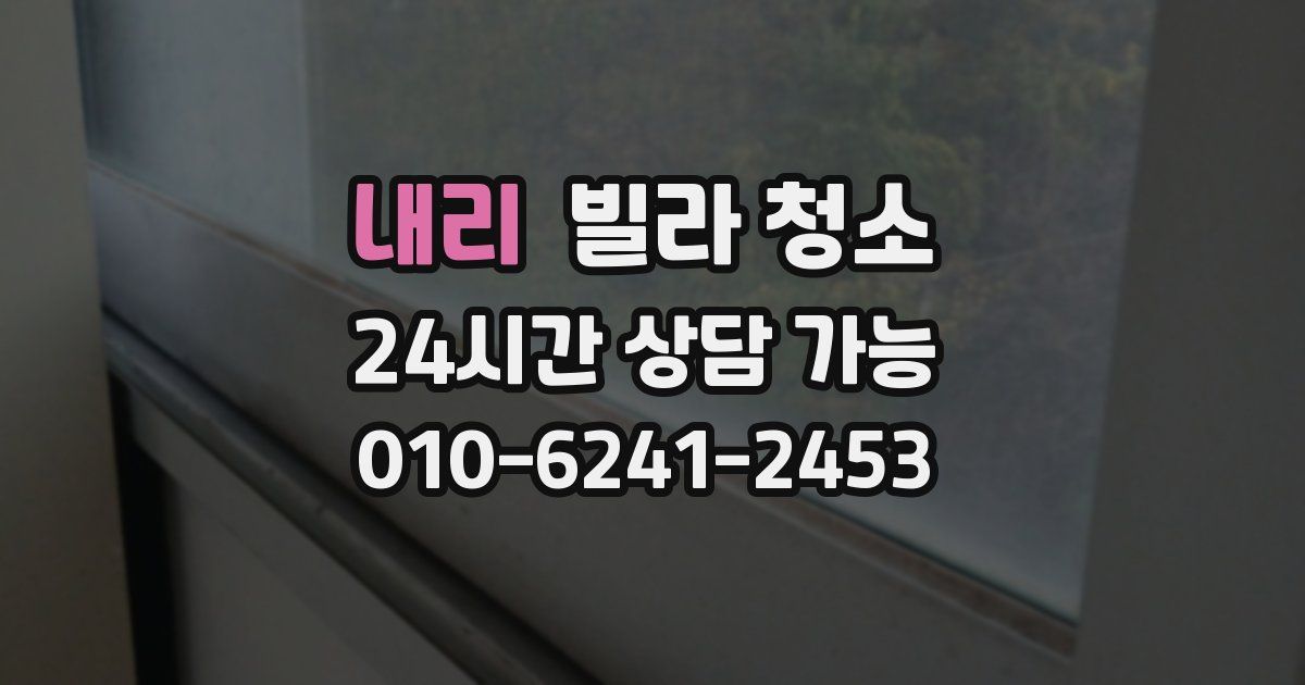 내리 빌라 청소