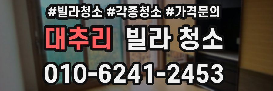 대추리 빌라 청소