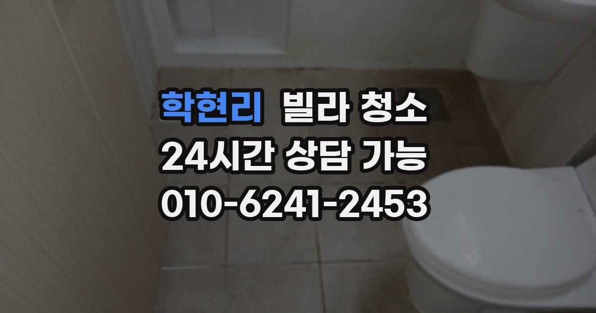 학현리 빌라 청소