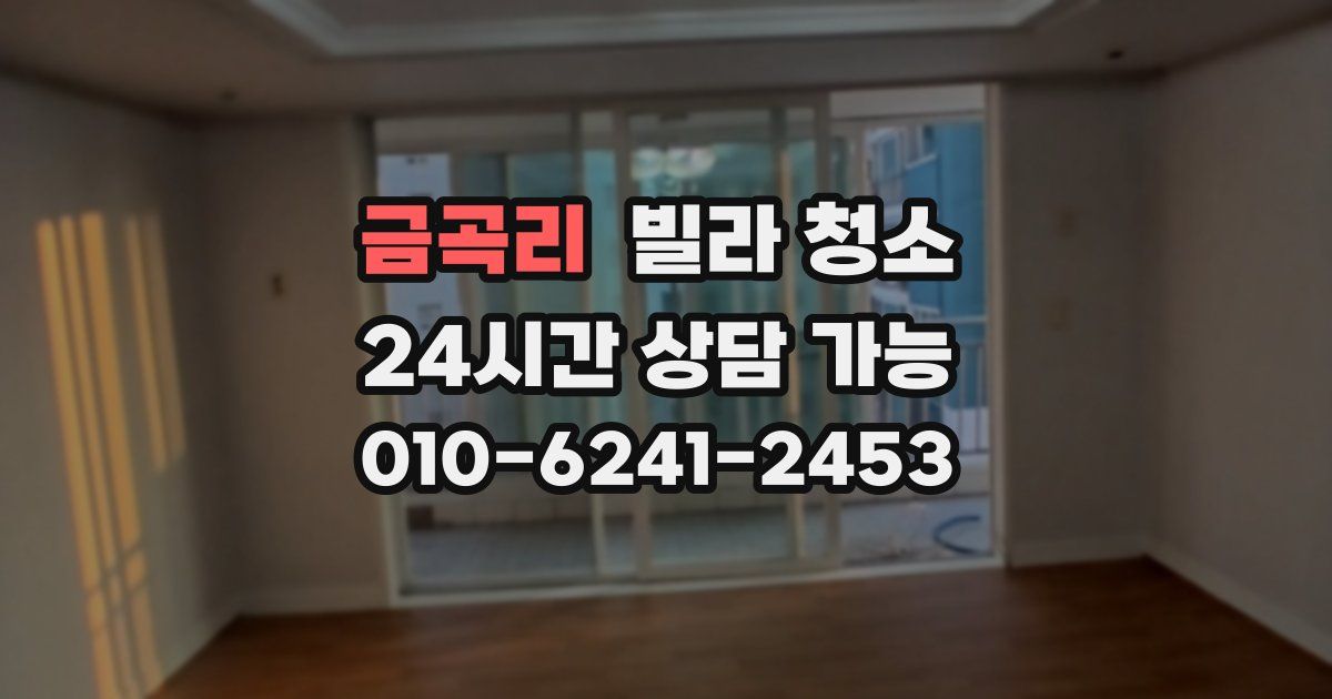 금곡리 빌라 청소