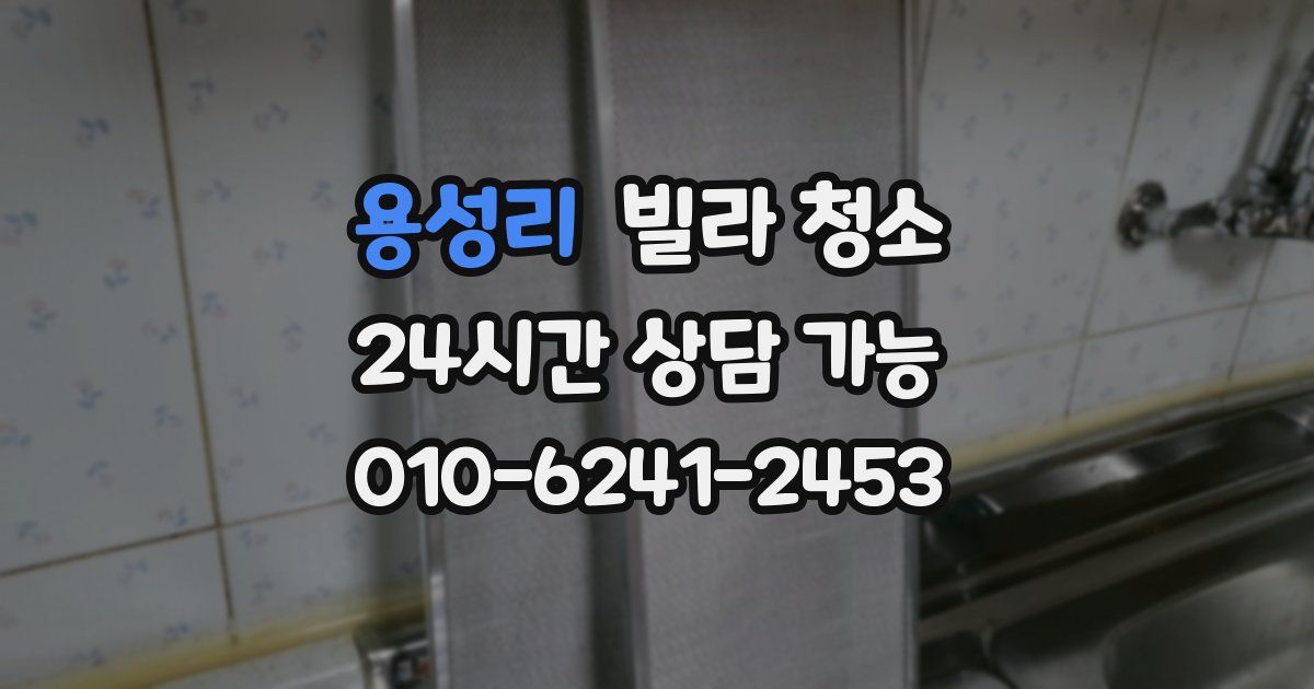 용성리 빌라 청소