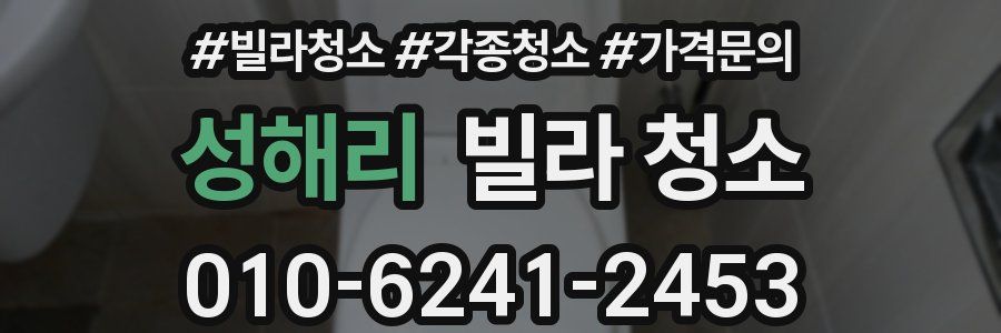 성해리 빌라 청소