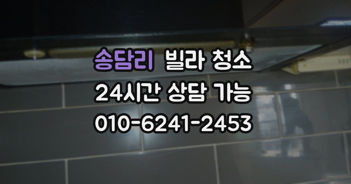 송담리 빌라 청소