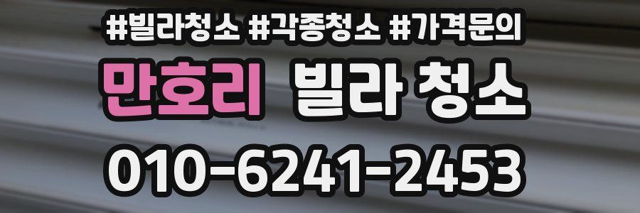 만호리 빌라 청소