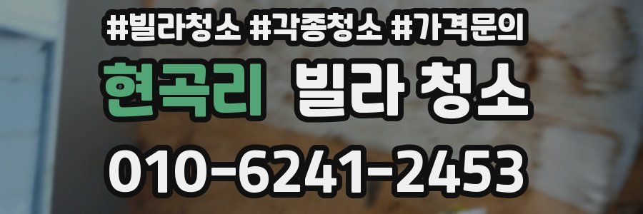 현곡리 빌라 청소