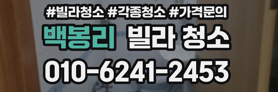 백봉리 빌라 청소