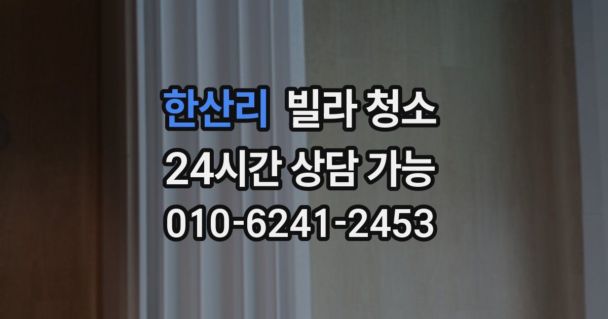 한산리 빌라 청소