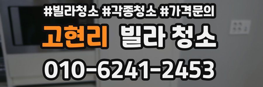 고현리 빌라 청소