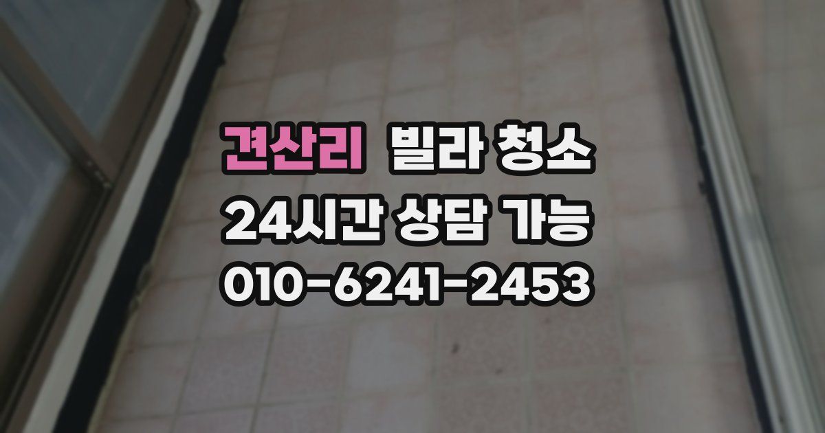 견산리 빌라 청소