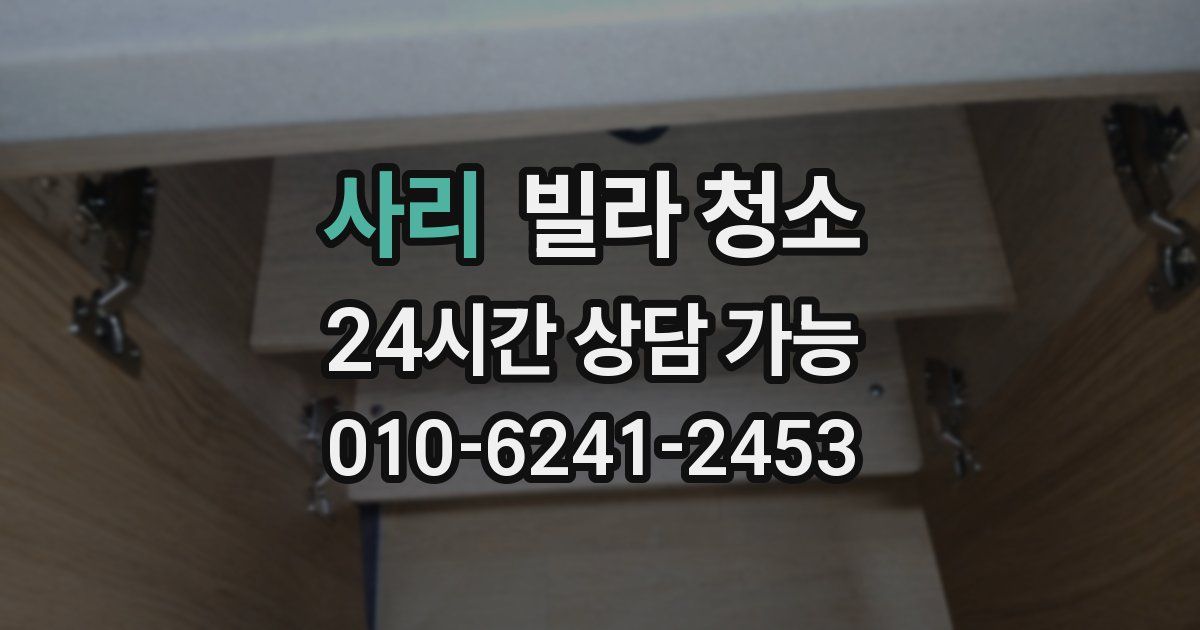 사리 빌라 청소