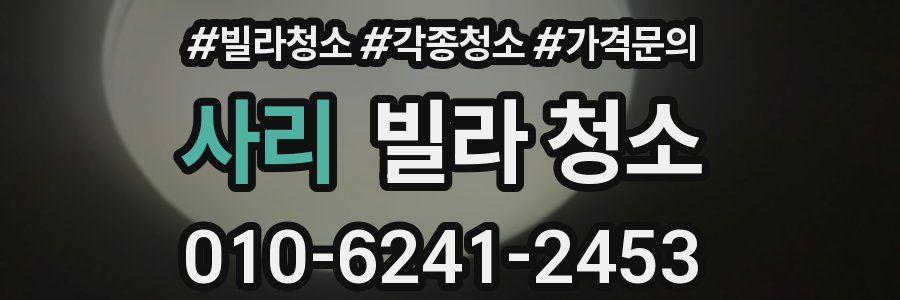 사리 빌라 청소