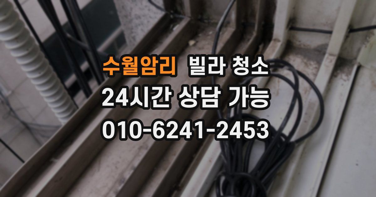 수월암리 빌라 청소