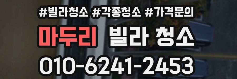 마두리 빌라 청소