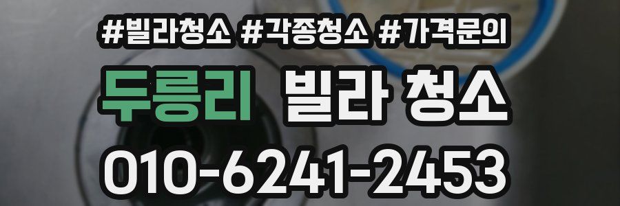 두릉리 빌라 청소