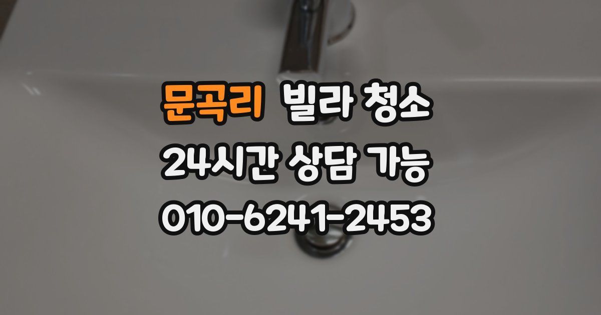 문곡리 빌라 청소