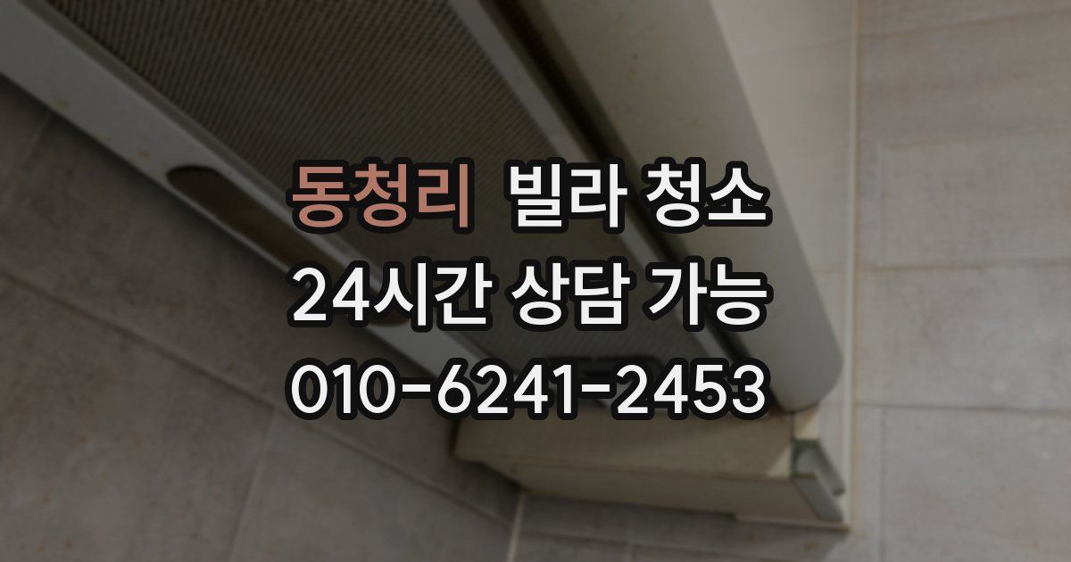 동청리 빌라 청소