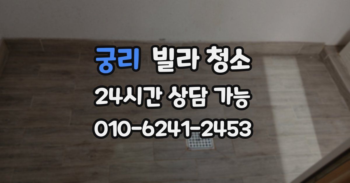 궁리 빌라 청소