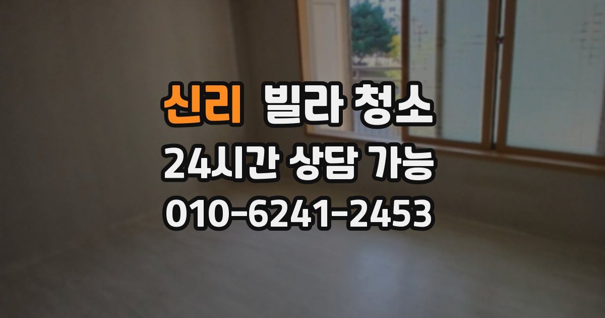 신리 빌라 청소