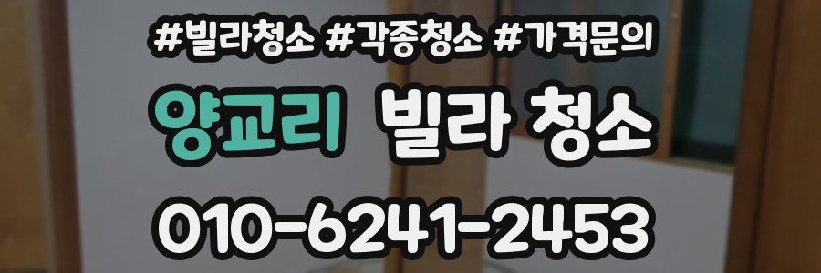 양교리 빌라 청소