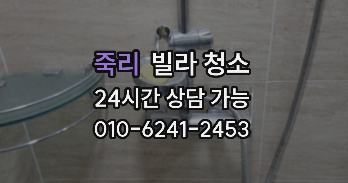 죽리 빌라 청소