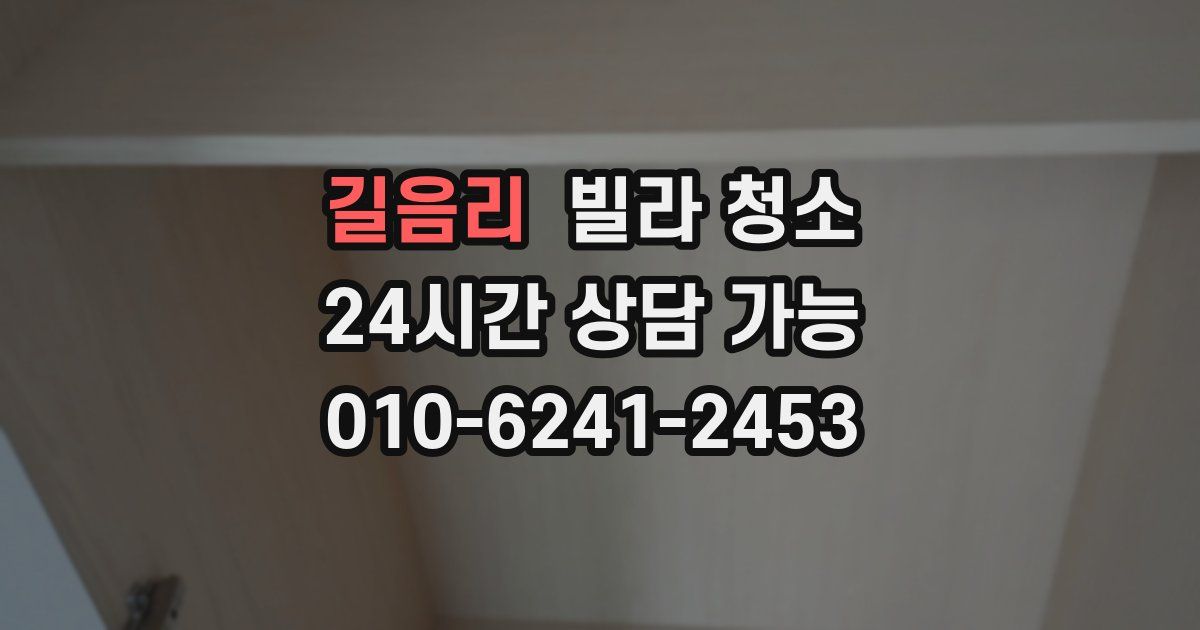 길음리 빌라 청소