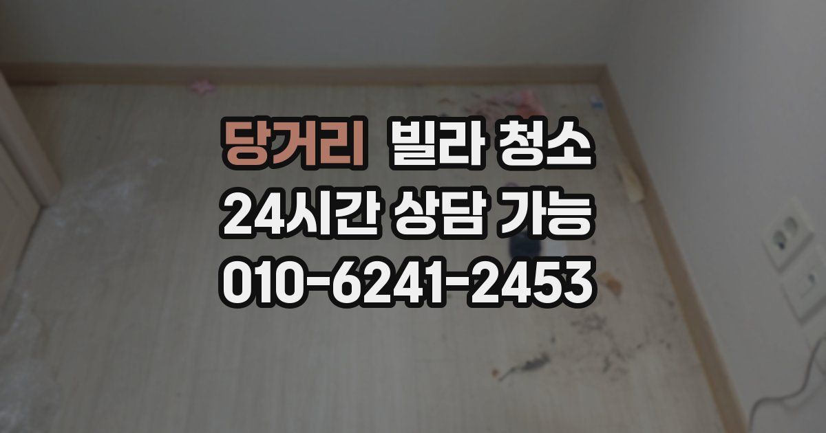 당거리 빌라 청소
