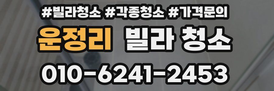 운정리 빌라 청소