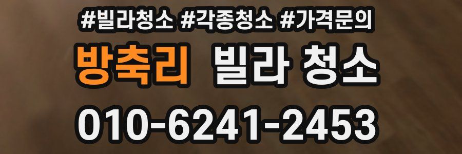 방축리 빌라 청소