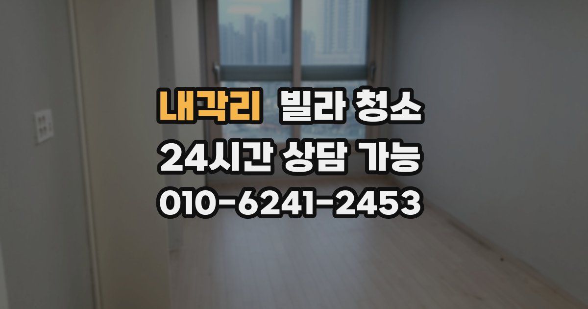 내각리 빌라 청소