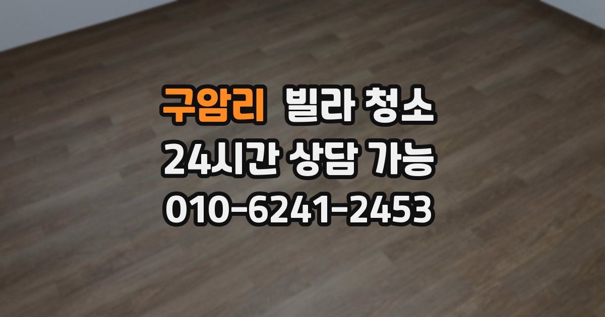 구암리 빌라 청소