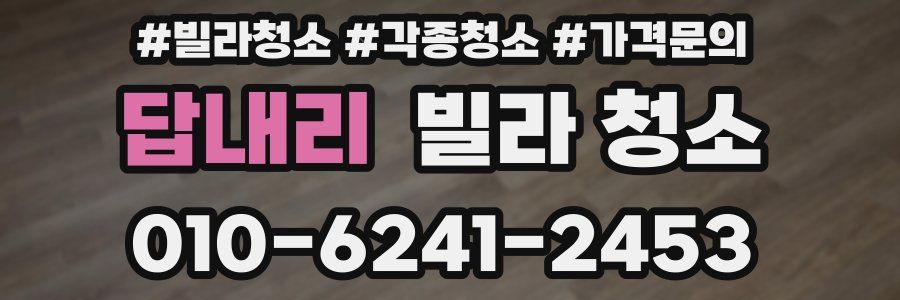 답내리 빌라 청소