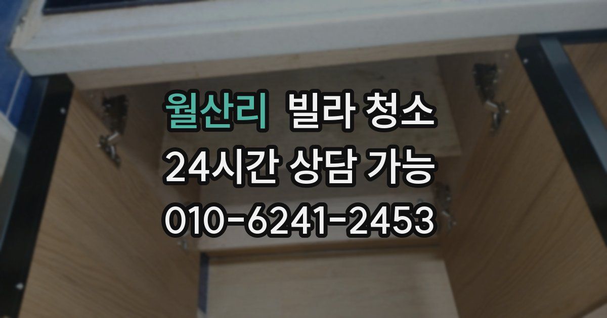 월산리 빌라 청소