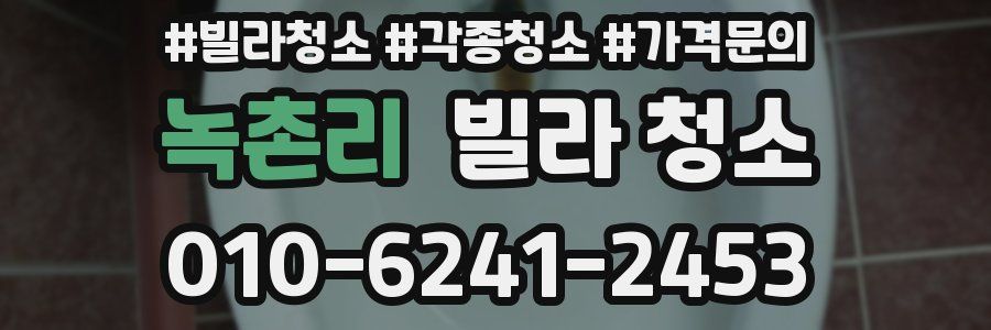 녹촌리 빌라 청소