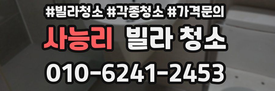 사능리 빌라 청소
