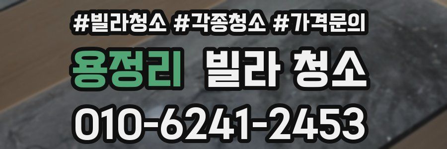 용정리 빌라 청소