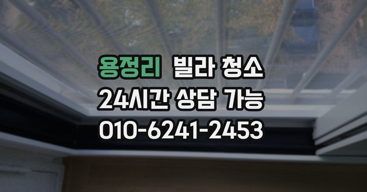 용정리 빌라 청소