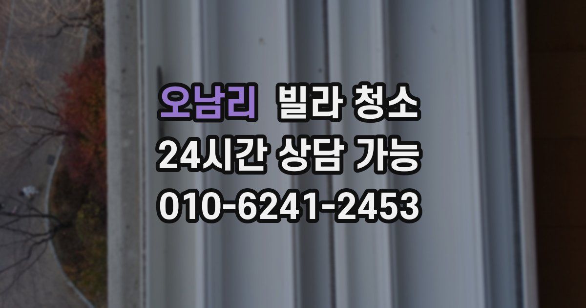 오남리 빌라 청소