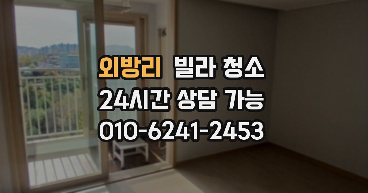 외방리 빌라 청소