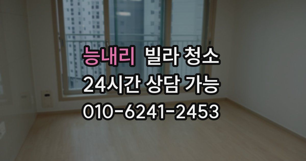 능내리 빌라 청소