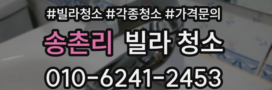 송촌리 빌라 청소