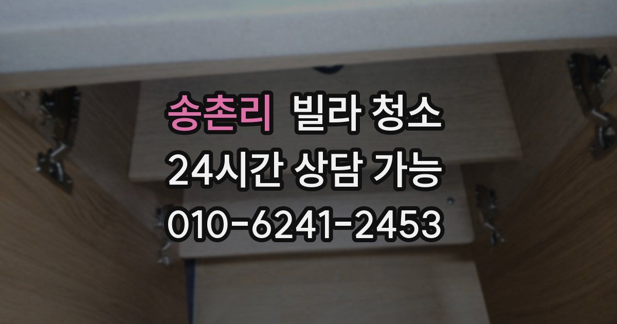 송촌리 빌라 청소