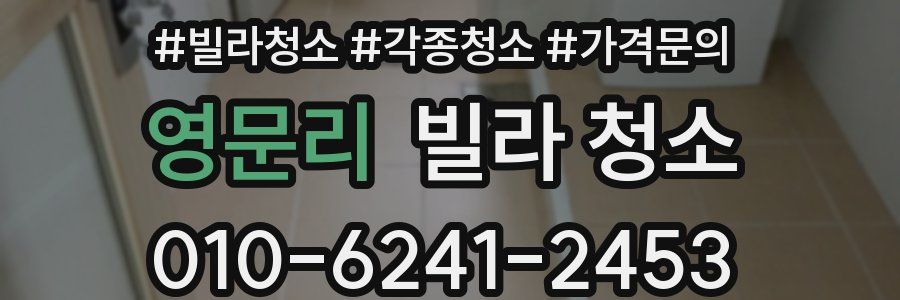 영문리 빌라 청소