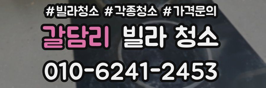 갈담리 빌라 청소