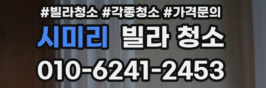 시미리 빌라 청소