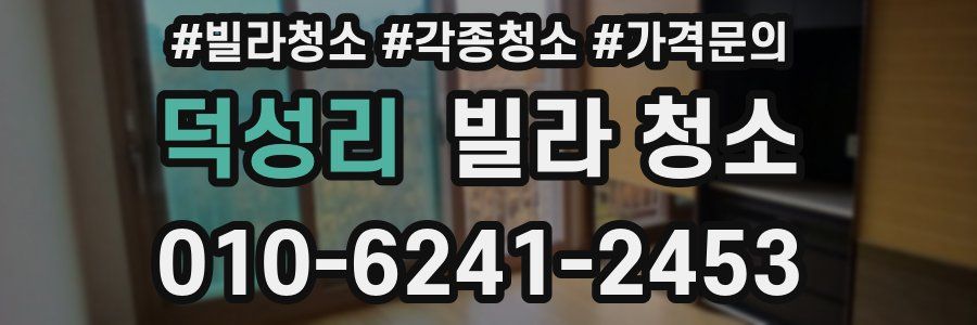 덕성리 빌라 청소